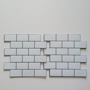 Art3d 10 Thickened Subway Tiles Peel and Stick Backsplash for Kitchen White